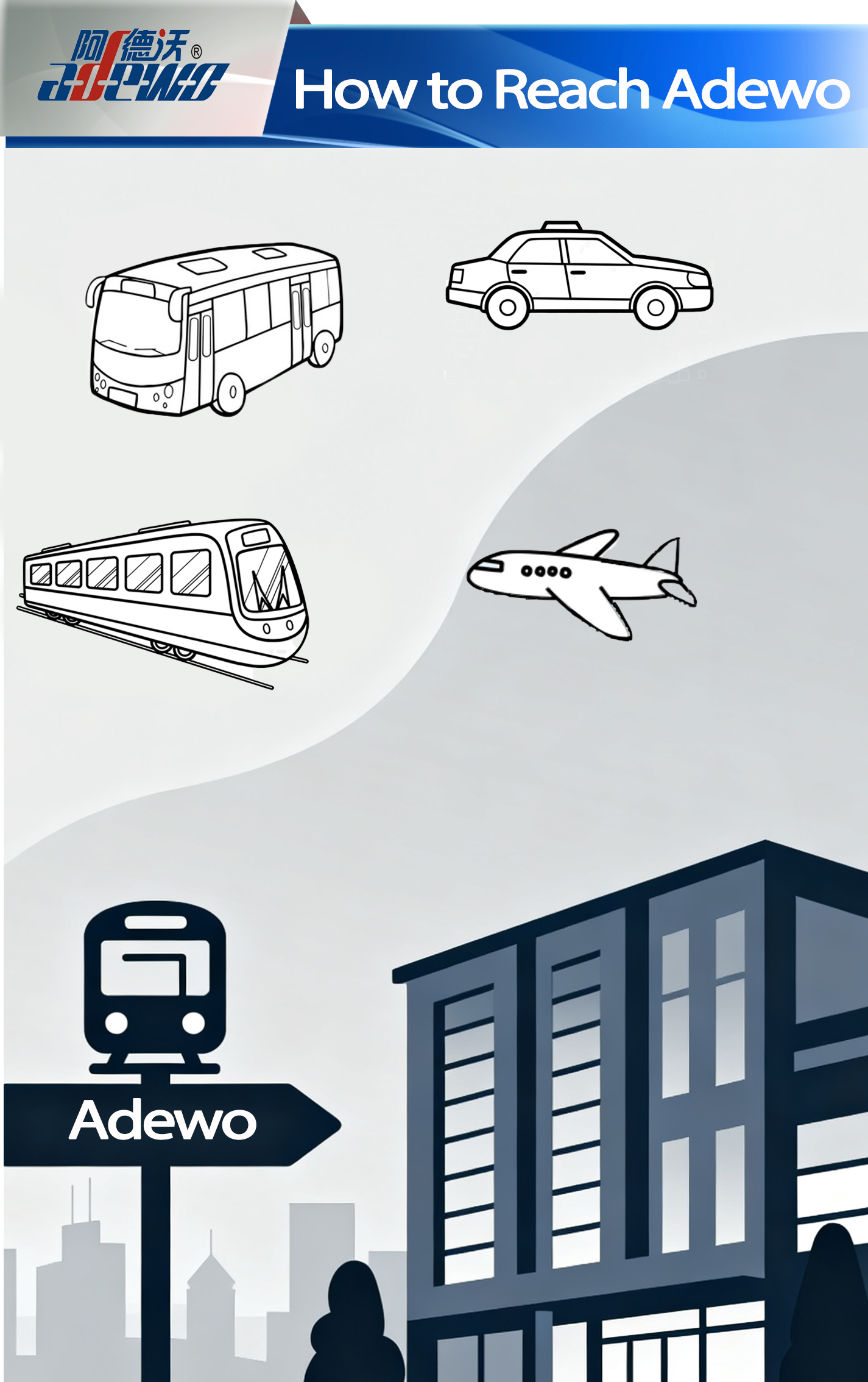 ¿Cómo llegar a Adewo?