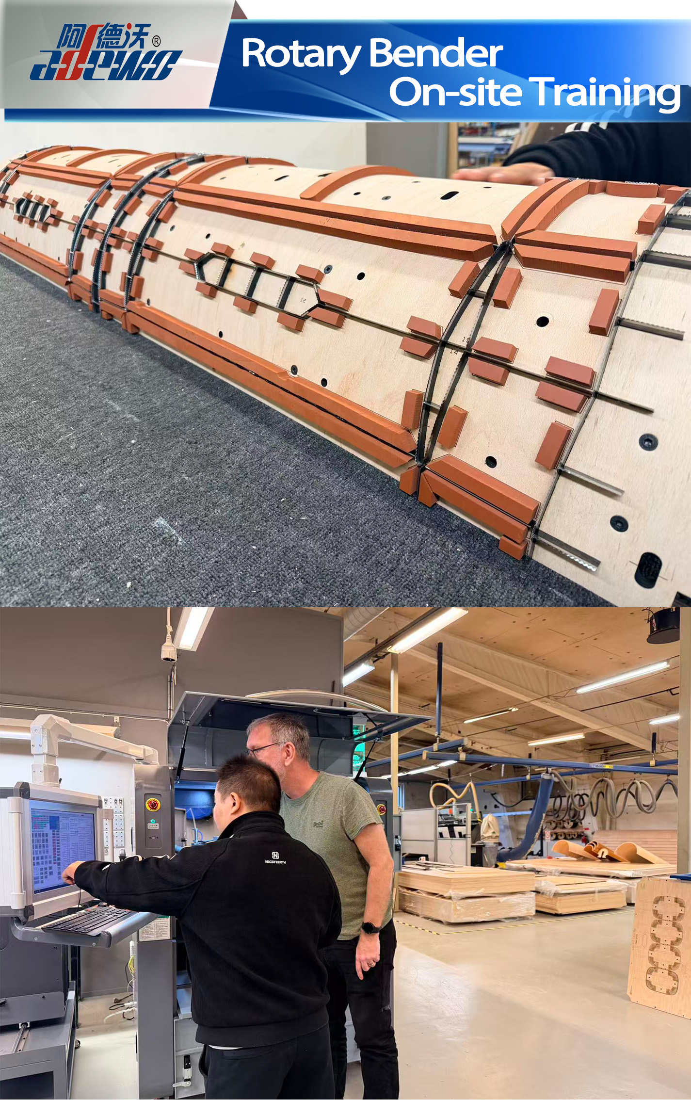 Capacitación in situ sobre dobladoras rotativas