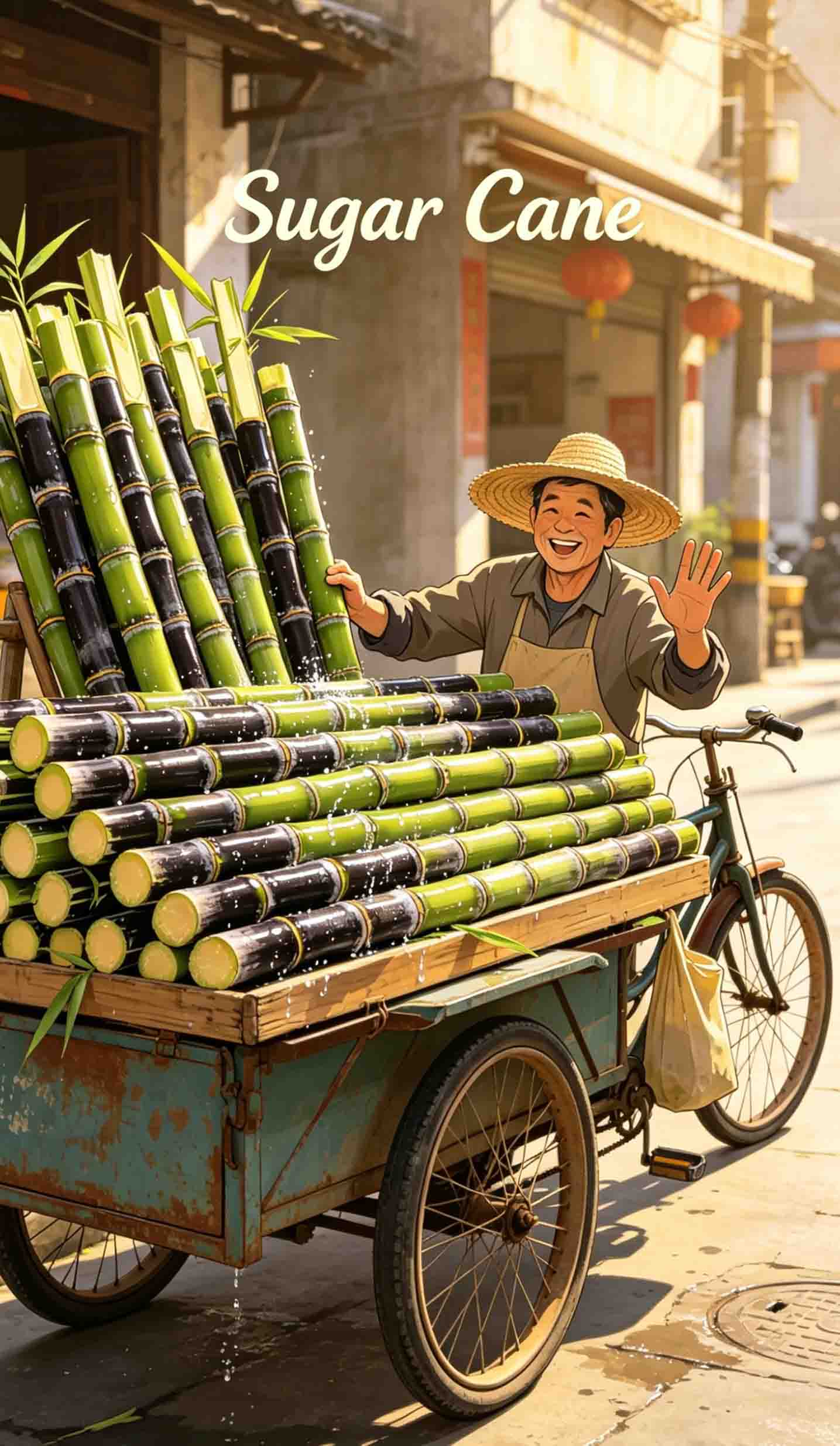 ¿Has probado alguna vez la caña de azúcar china?