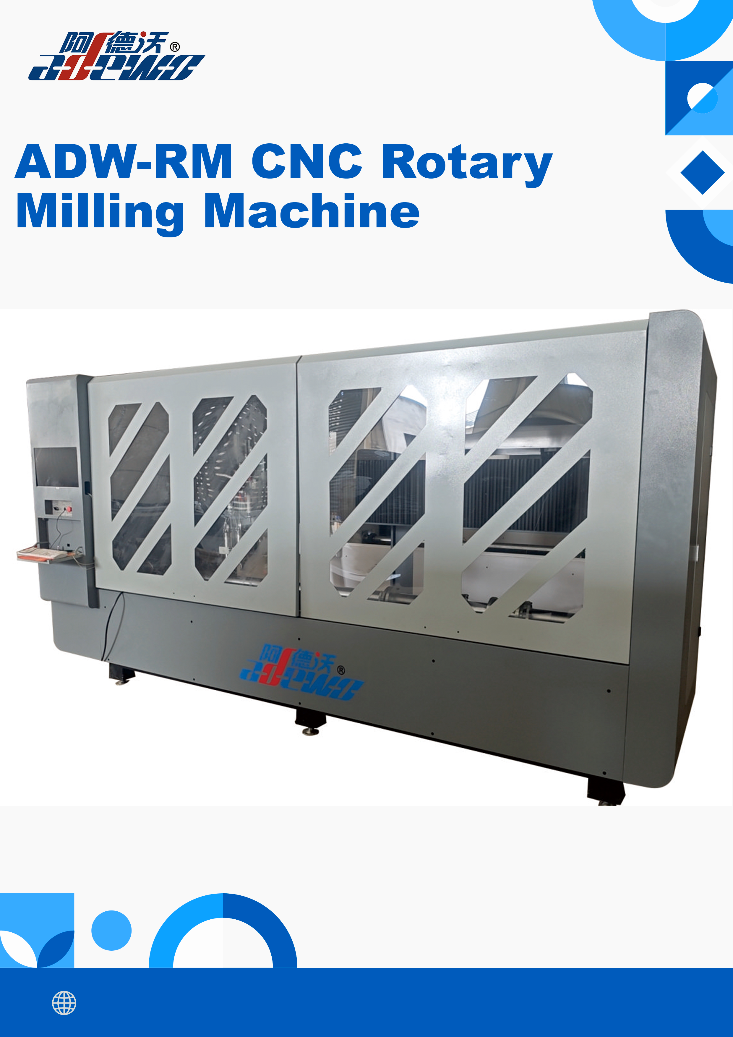 Maximice la eficiencia y la precisión con la fresadora rotativa CNC ADW-RM