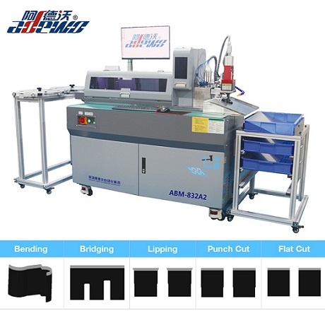 Máquina dobladora automática ABM-832A2 para troquelado de corte de calzado y cuero