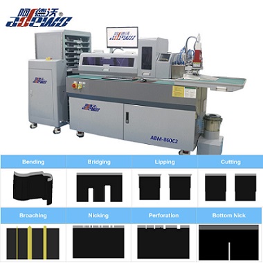 Máquina dobladora automática de tableros con regla alta ABM-860C2 - Sistema de procesamiento de reglas flexible