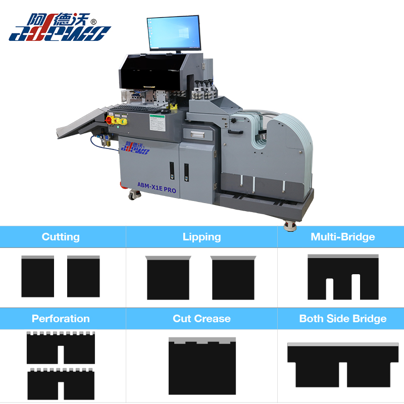 Máquina cortadora automática de reglas de plegado ABM-X1E PRO para matrices de bolsas de papel