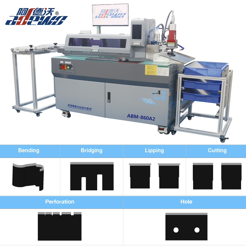 Máquina dobladora automática para fabricar matrices con regla de acero Bohler