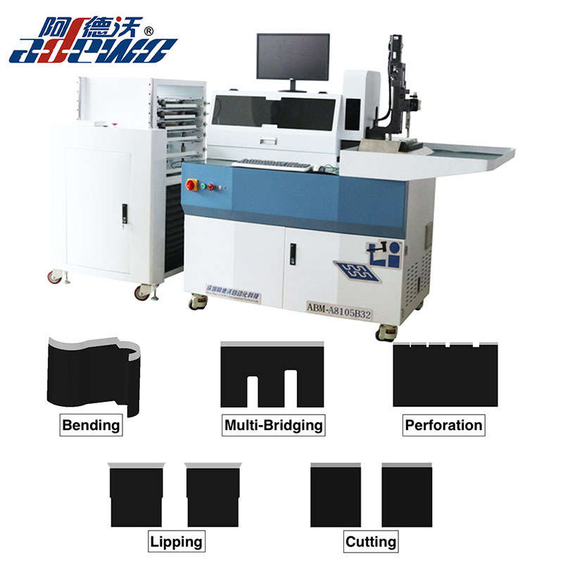 Máquina dobladora automática de cuchillas de cartón