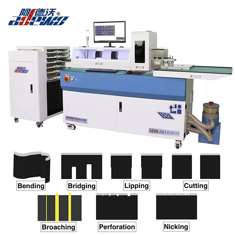 Máquina dobladora automática de tableros de troquel de regla de etiquetas